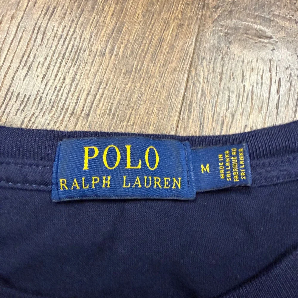 Polo Ralph Lauren Big Pony Crest Spell out #3 Long Sleeve Shirt Men's XL